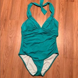 Apt 9 Teal One Piece swim suit